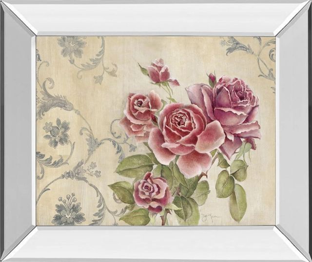 Classy Art Mon Jardin I by Tava Studios Mirror Framed Wall Art-0