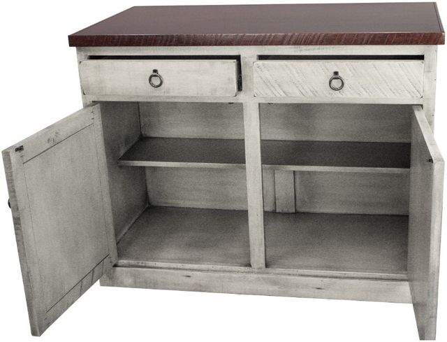 American Heartland Manufacturing Rustic Two-Tone Promo Kitchen Island-2