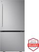 LG 33" 25.5 Cu. Ft. PrintProof™ Stainless Steel Bottom Freezer Refrigerator-1