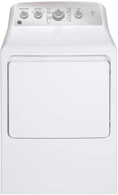GE® 7.2 Cu. Ft. White Front Load Gas Dryer
