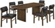 Coaster® Decker 7-Piece Black/Walnut Dining Table Set-0