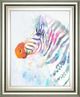 Classy Living Victoria Borges Fluorescent Zebra I Wall Art-0