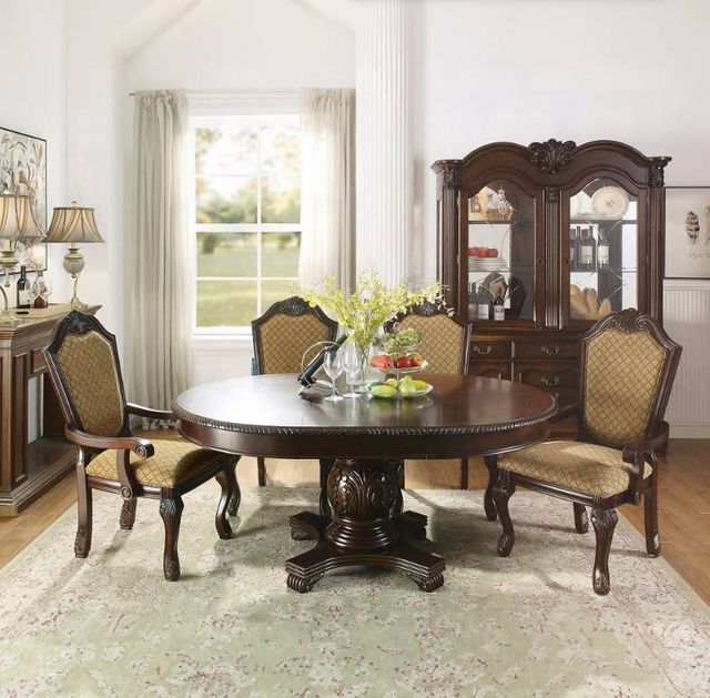 ACME Furniture Chateau De Ville 2-Piece Espresso Arm Chair Set-1