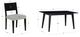 Powell® Cosgrove 5-Piece Black/Light Gray Upholstered Dining Set-1
