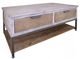 International Furniture Direct Mita Grayish Brown Cocktail Table -0