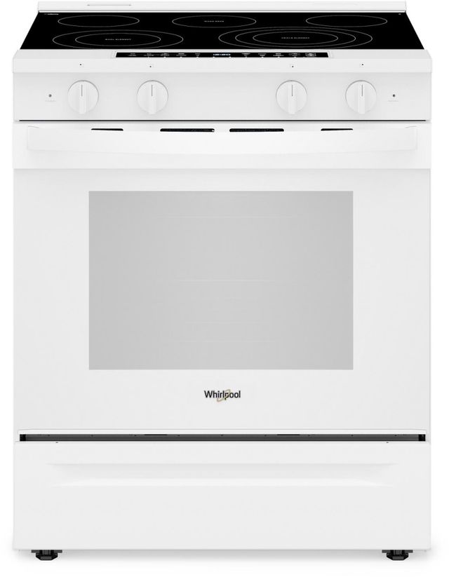Whirlpool® 30" White Slide-In Electric Range-0