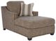 La-Z-Boy® Cleo Peppercorn Two-Arm Chaise with Storage-0