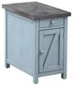 Cottage Creek Furniture Bar Harbor Blue/Natural Chairside Cabinet-0