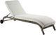 ACME Furniture Salena Beige/Gray Fabric/Wicker 13" Outdoor Patio Sun Lounge-0