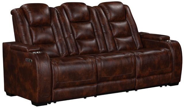 New Classic® Home Furnishings Chester Brown Power Reclining Sofa-0