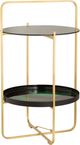 TOV Furniture Enamel Black/Green Side Table-0