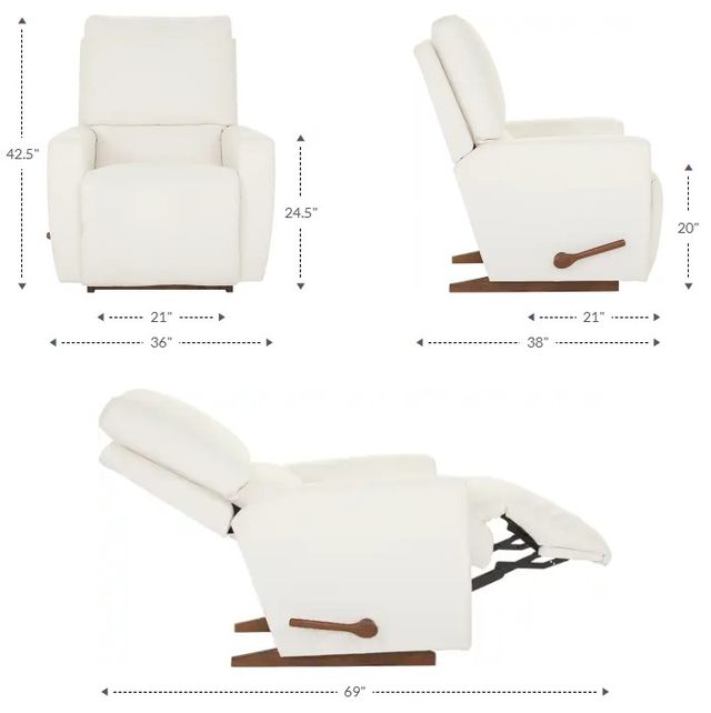La-Z-Boy® Cassian Suede Manual Rocking Recliner-2
