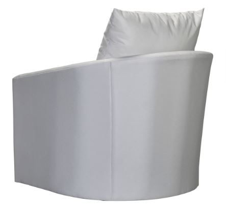 Lane Venture® Charlotte White Tub Swivel Lounge Chair-1