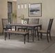 Liberty Furniture Magnolia Manor Opt 6-Piece Antique Black/Weathered Bark Dining Table Set-1