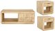 Parker House® Laguna 3-Piece Bleached Natural Storage Occassional Table Set-0