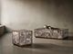 Bernhardt Tildon Bernhardt Interiors Smoky Quartz Side Table with Aged Brass Base-1