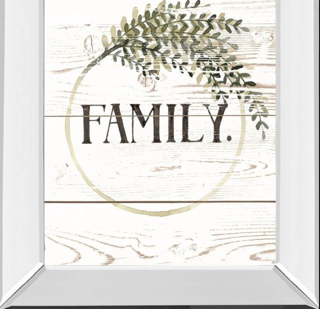 Classy Art Family Farmhouse II by Grace Popp Mirror Framed Wall Art-1