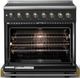 Viking® 5 Series 36" Antique Bronze Pro Style Induction Range with Brushed Brass Trim-1