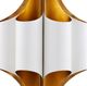 Currey & Company Concordia Contemporary Gold Leaf/Gesso White Chandelier-2