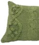A & B Home Green 14"x20" Twisted Cable Knit Throw Pillow-1