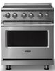 Viking® 5 Series 30" Stainless Steel Pro Style Induction Range with Polished Chrome Trim-0