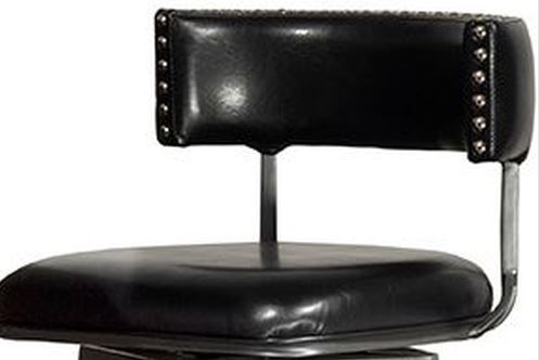 HH2 Home Kinsella Black Swivel Couter Height Stool-1
