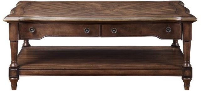 Homelegance® Heath Court Brown Coffee Table-2