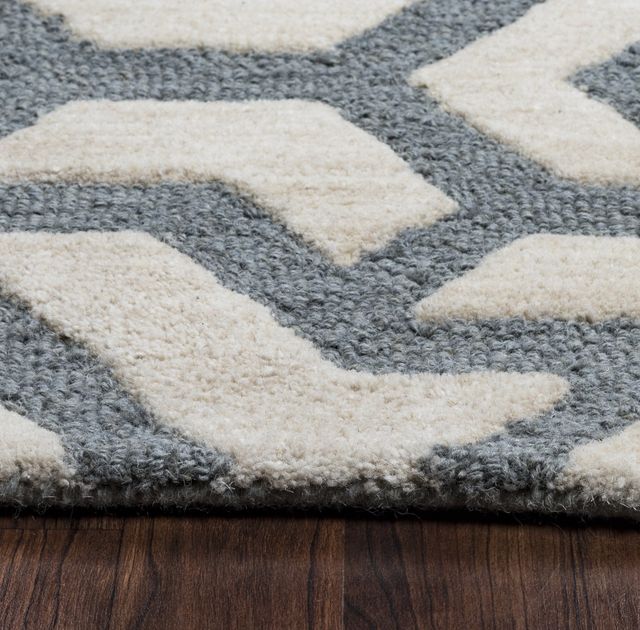 Rizzy Home Caterine Off White 5' x 8' Rug-2