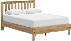 Signature Design by Ashley® Bermacy Light Brown Queen Platform Panel Bed
