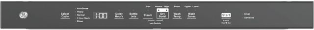 GE® ENERGY STAR® 24" White Top Control Built-In Dishwasher with Sanitize Cycle-4