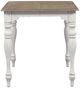 Liberty Furniture Magnolia Manor Weathered Bark Gathering Table with Antique White Base-3