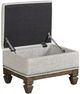 Hammary® Maribelle White Storage Ottoman-2