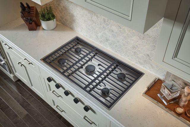 Wolf® 36" Stainless Steel Contemporary Gas Cooktop-3