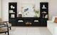 Elements International Rosalie Black 71" TV Console without Fireplace Insert-1