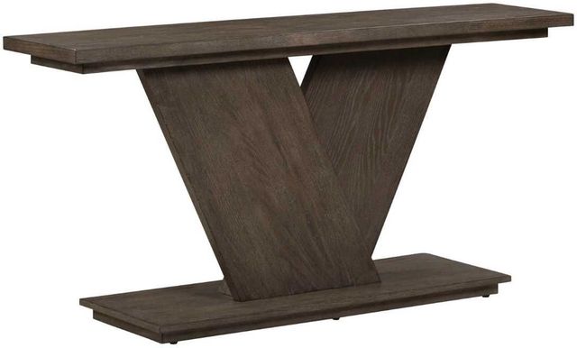 Liberty Furniture Aspen Sky Weathered Saddle Brown Sofa Table-0