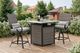 Furniture of America® Arosa 3-Piece Black/Gray Metal/Rattan Outdoor Patio Set-2