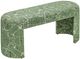 TOV Furniture Greenspace Green Rounded Upholstered Bench-0