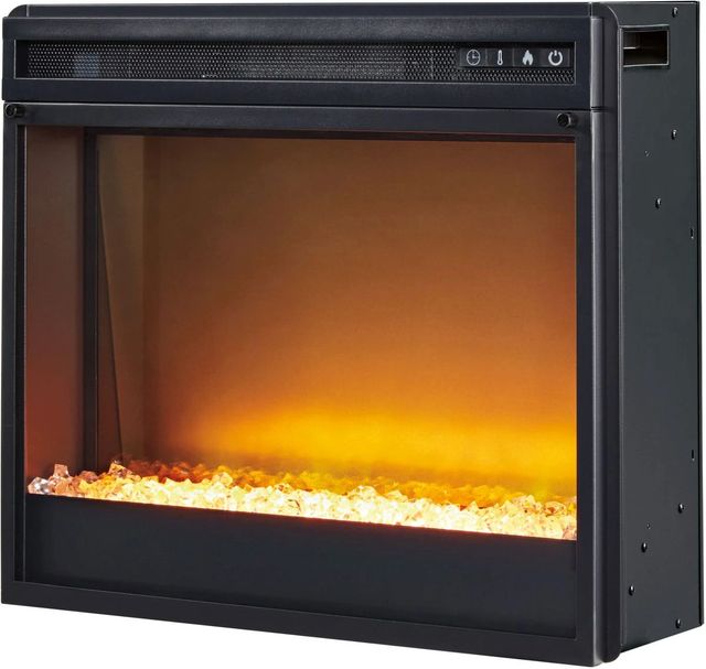 Signature Design by Ashley® Willowton 4-Piece Whitewash Entertainment Center with Electric Fireplace and Media Storage-1
