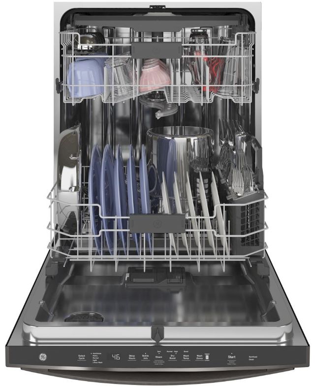 GE® 24" Black Slate Built In Dishwasher-2