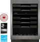 Marathon M4 Series 24” 5.3 Cu. Ft. Stainless Steel Under Counter Wine Cooler-2