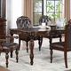 Furniture of America® Nouvelle 7-Piece Brown Cherry/Espresso Dining Set-2