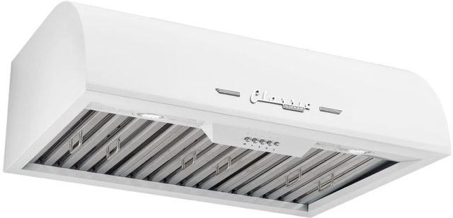 Unique® Appliances Classic Retro 30" Marshmallow White Under Cabinet Range Hood-2