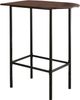 Table de bistro rectangulaire hauteur comptoir, noir, Monarch Specialties®-0