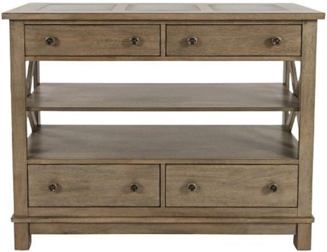Jofran Inc. Prescott Park Weathered Oak Server-1