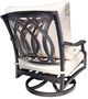 CabanaCoast® Customizable Bloom Aluminum Outdoor Lounge Swivel Rocker Chair-2