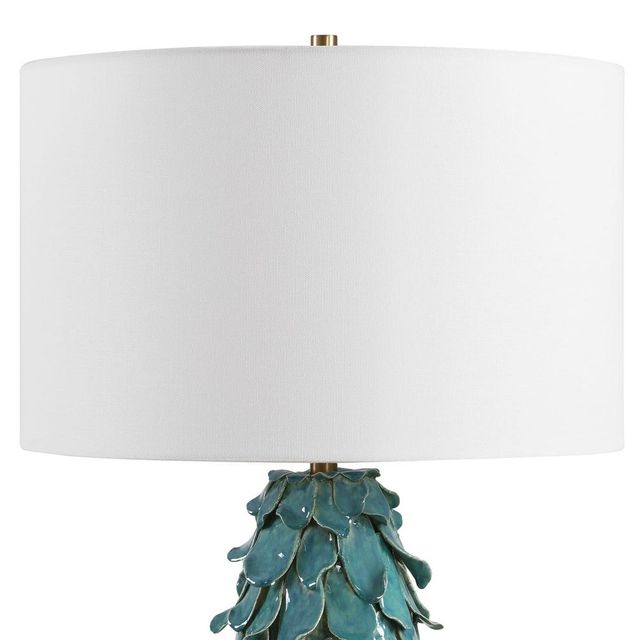 Uttermost® Mina Teal Blue Table Lamp-3