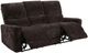 Coaster® Navarro Dark Brown Chenille Upholstered Manual Reclining Sofa-5