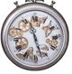 A & B Home Silver Wall Stop Watch Style Wall Gear Clock-1