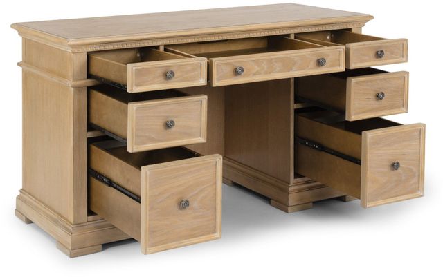 homestyles® Manor House Brown Pedestal Desk-1