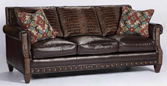 Marshfield Furniture Beckett (Leather) Dark Brown Sofa-0